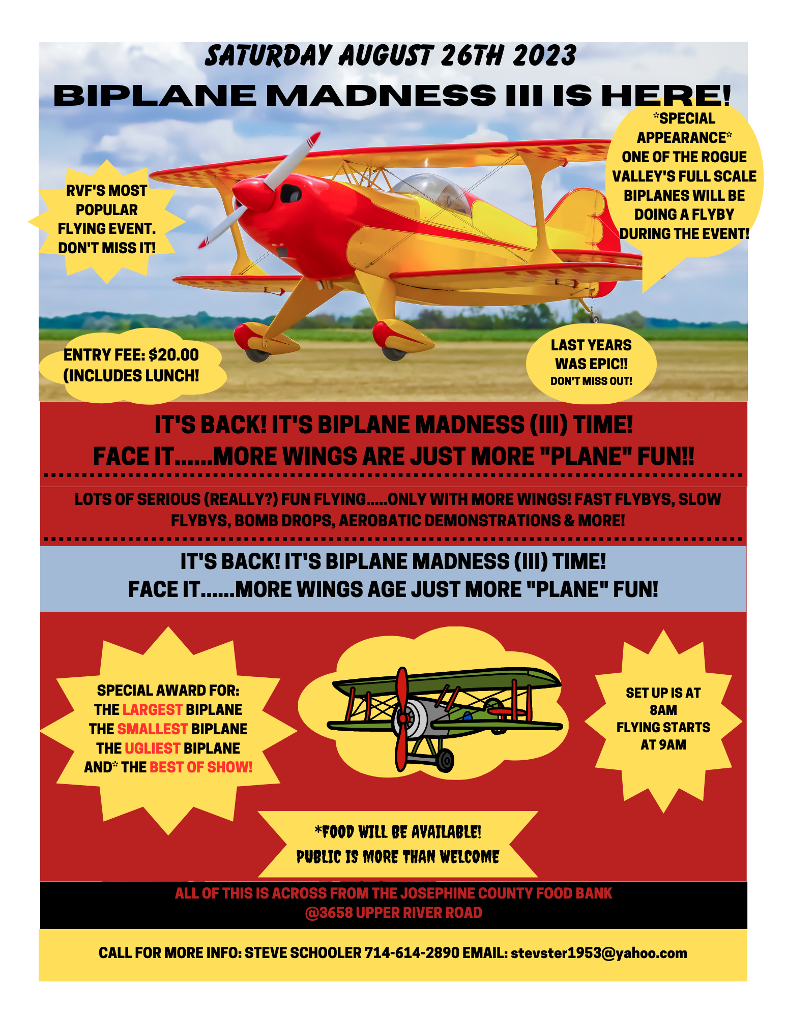 September Fun Fly August 26th 2023